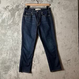Amo Chloe Cropped Jeans Size 28 Daydream Dark Wash Minimalist Cali Cool
